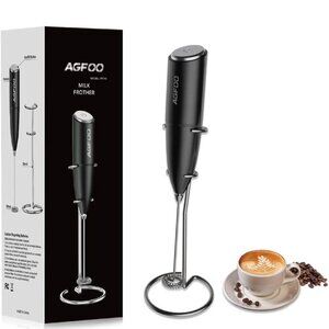 AGFOO Electric Mini frother Wand with Stand